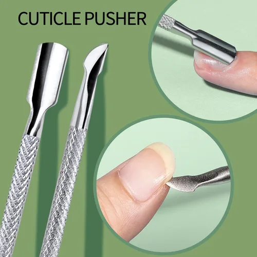 Miniatura 5 de Teenitor Removedor de suavizante de cutículas, aceite de cutícula, juego de herramientas para el cuidado de uñas con recortador de cutículas