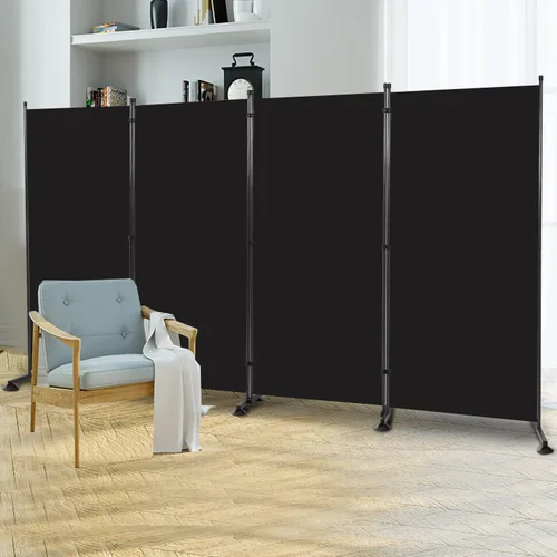Miniatura 12 de Divisor de Habitación Panel Individual Pantalla de Privacidad, 71''x72''H Divisor Grande para Separación de Habitaciones, Tela Engrosada Pantalla