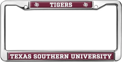 Miniatura 348 de Texas A&M University - Texarkana Mascot - Marco de metal estándar para placa de matrícula de tamaño completo