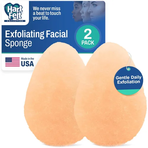 Miniatura 10 de HartFelt Limpiador facial redondo para mujer, esponjas faciales reutilizables para limpieza diaria, almohadillas exfoliantes faciales para eliminar