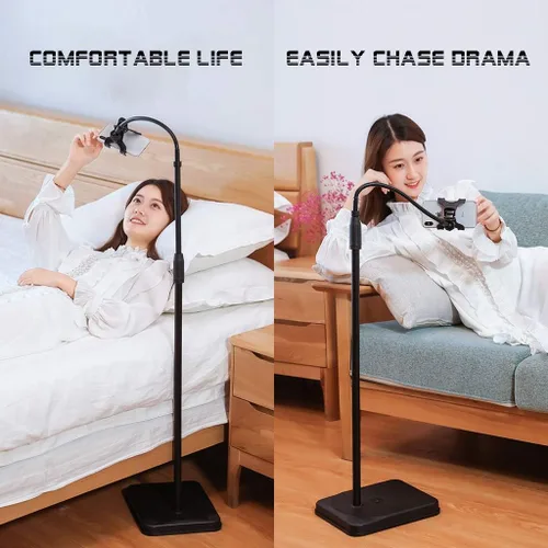 Miniatura 2 de Soporte para teléfono para cama, soporte de suelo ajustable, soporte de teléfono, soporte para selfie Stick Live Broadcast Bed Watching Tv Dramatic