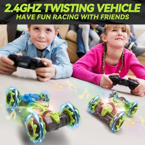 Miniatura 5 de Dysaim Gesture - Coche de acrobacias controlado a mano para niños y niñas de 6 a 12 años, 2.4 GHz, control remoto, sensor de gestos, juguete de giro