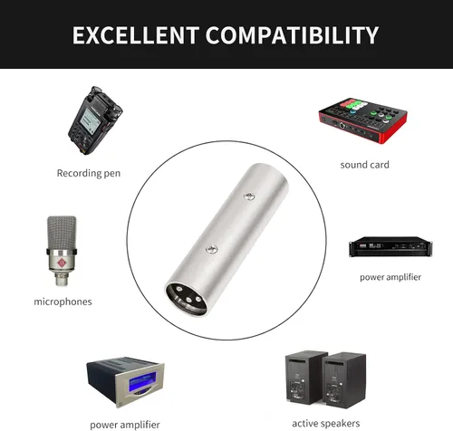 Miniatura 3 de Adaptador XLR macho a macho Acoplador de cambiador de género de 3 polos, extiende la longitud de los cables con enchufes XLR, micrófono, AES/EBU