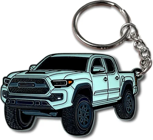 Miniatura 11 de Llavero Tacoma – Accesorios Tacoma 2016-2022 mods 2023 2024 Cool Key Chain Fob Cover 3ª generación Toy Truck Quicksand