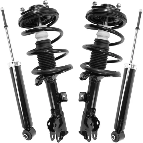 Miniatura 35 de Detroit Axle - Puntales y Amortiguadores para Chevy Traverse Buick Enclave GMC Acadia Saturn Outlook 2007-2012, 2 puntales delanteros con resorte