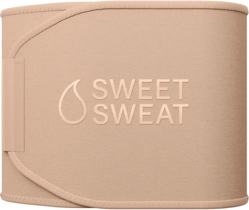 Sweet Sweat - Faja reductora de cintura de la serie Toned - Cinturón de fitness premium para mejorar la sudoración para mujeres y hombres - 5 tallas