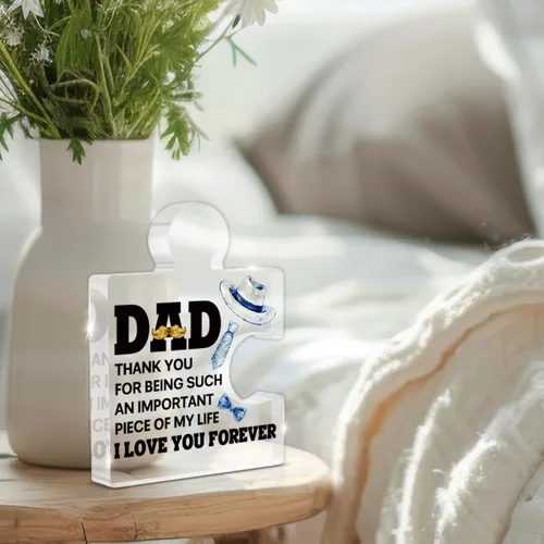 Miniatura 4 de Regalos de cumpleaños para papá para el día del padre, para papá de hija, hijo, niños, para padre que no quiere nada, rompecabezas acrílico