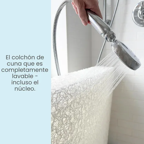 Miniatura 5 de Newton colchón para cuna 100% transpirable y con eficacia comprobada para reducir el riesgo de asfixia.Ve más allá con un colchón orgánico, Luz