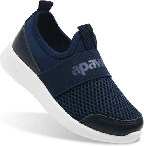 Miniatura 15 de Apawwa Zapatos de correr ligeros para niños, color rosa/azul/azul marino/negro, zapatos para caminar para niños pequeños/niños grandes