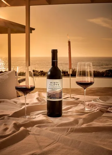 Miniatura 3 de Misty Cliffs Vino premium sin alcohol Cabernet Sauvignon Merlot (1 paquete)