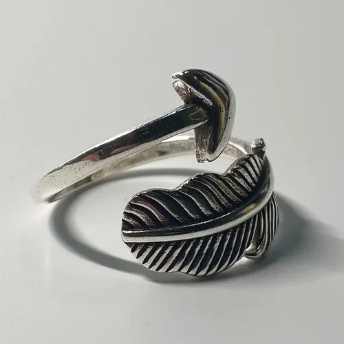 Miniatura 42 de Anillos de banda ancha de plata de ley 925 vintage hechos a mano para mujeres/hombres, anillo ajustable para el pulgar