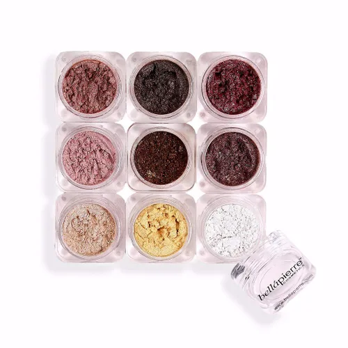 Miniatura 5 de bellapierre Shimmer Powder 9 Stack Sombra de ojos sin parabenos Maquillaje de ojos vegano y libre de crueldad – 9 unidades – Astrid