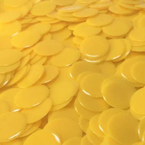 Miniatura 8 de MR CHIPS Chips de bingo de plástico para juegos 1000 unidades - Mezcla transparente de 7 colores que cuenta 3/4 pulgadas