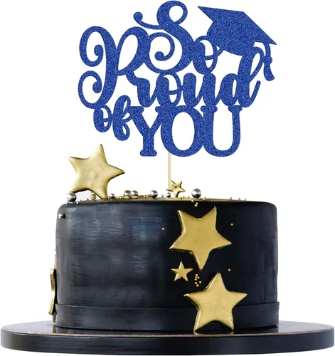 Miniatura 16 de 1 pieza de decoración de pastel de graduación 2023 con purpurina de felicitaciones 2023 para pastel de graduación 2023 temática de graduación