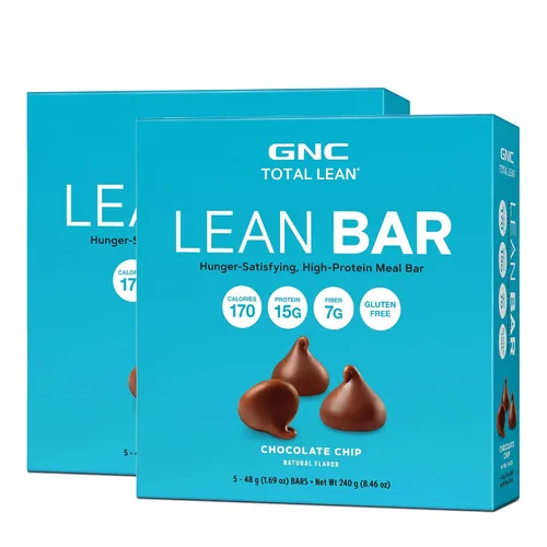 Miniatura 11 de GNC Total Lean Bar Barra de comida con alto contenido de proteínas y satisfying con hambre Yogur de arándanos 5 barras
