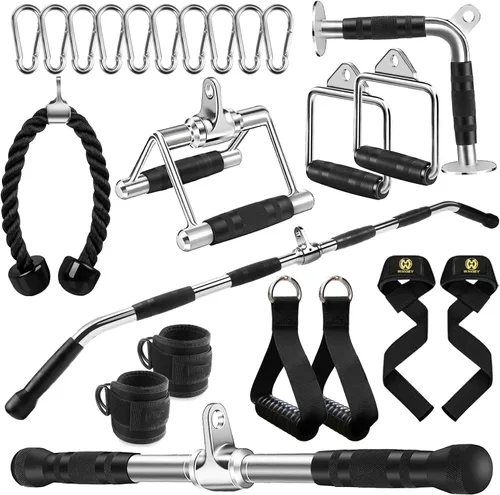 Accesorio para Máquina de Cable, Accesorios de Jalón LAT, Accesorios de Gimnasio en Casa, Accesorio de Jalón para Tríceps