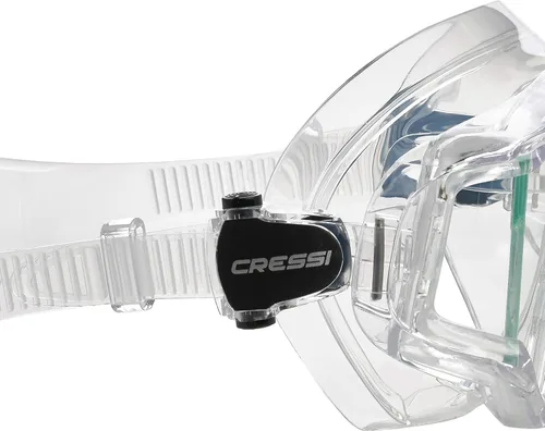 Miniatura 4 de Cressi Panoramic Wide View Mask & Dry Snorkel Kit for Snorkeling, Scuba Diving - Pano 3 & Supernova Dry: Designed in Italy TRANSPARENTE/TRANSPARENTE