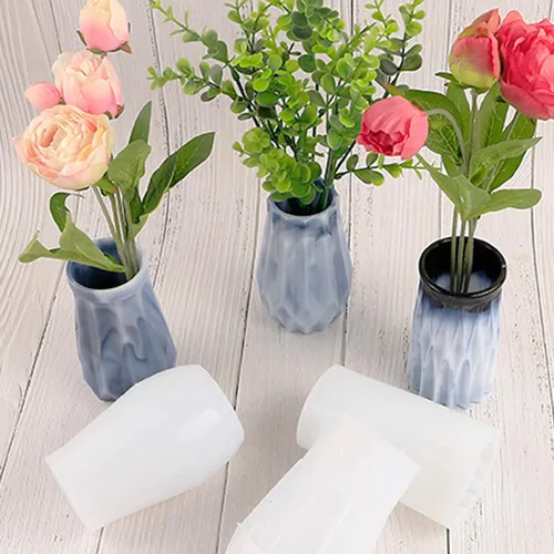 Miniatura 2 de Cayway 3 moldes de resina foral, molde de silicona, botella de resina para resina epoxi, decoración del hogar