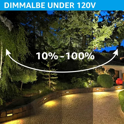 Miniatura 6 de LEONLITE Update 5CCT - Luces LED para escalones de 120-277 V, regulables 4.5 W 300 lúmenes, antirreflejos, luces LED para escalones de terraza