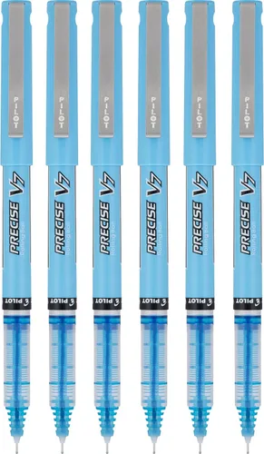 PILOT Precise V7 - Bolígrafo con punta fina de 0.028 in, colección Harmony Color, paquete de 6 unidades (morado tinta)