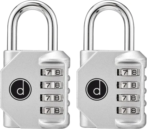 Miniatura 16 de Candado: cerradura de 4 dígitos de combinación para lockers de gimnasios, deportes, escuelas & empleados, aire libre, vallas y almacenamientos. Todo