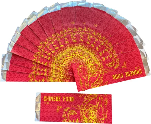 Bolsas de aluminio aisladas para llevar chino: mantiene las costillas de repuesto y los rollos de huevo frescos y calientes (100)
