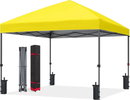 Miniatura 24 de ABCCANOPY Tienda de campaña desplegable de 10 x 10, refugio instantáneo de fácil instalación con bolsa con ruedas, toldo resistente al aire libre