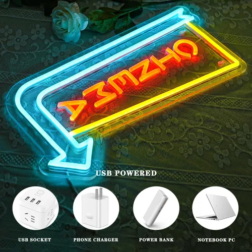 Miniatura 2 de Letrero de Neón de Cine Flecha de Luz de Neón para Decoración de Pared Luces de Neón LED para Cine Luces de Neón LED para Teatro en Casa Sala