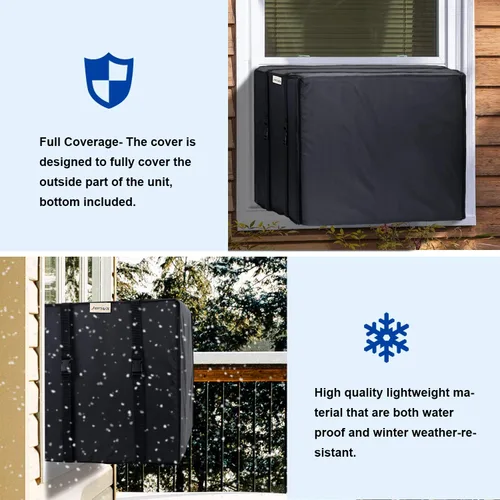 Miniatura 6 de KylinLucky Cubierta de aire acondicionado para ventana exterior, cubiertas de unidad de aire acondicionado para exteriores, 25.5 pulgadas de ancho x