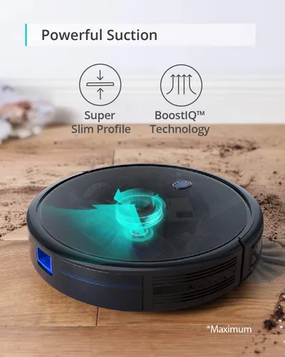 Miniatura 3 de eufy Aspiradora Robot 11S MAX, Superdelgada, Fuerte Succión, Silenciosa, Aspiradora Robótica de Carga Automática, Limpia Pisos Duros y Alfombras