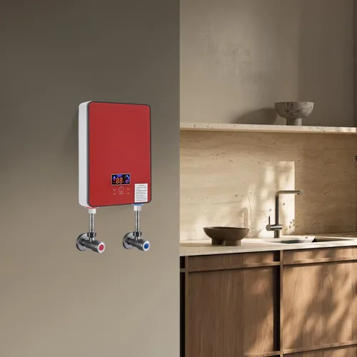 Miniatura 3 de Calentador de agua instantáneo sin tanque de 6500 W, calentador de agua eléctrico para debajo del fregadero con pantalla LED, calor rápido de 3