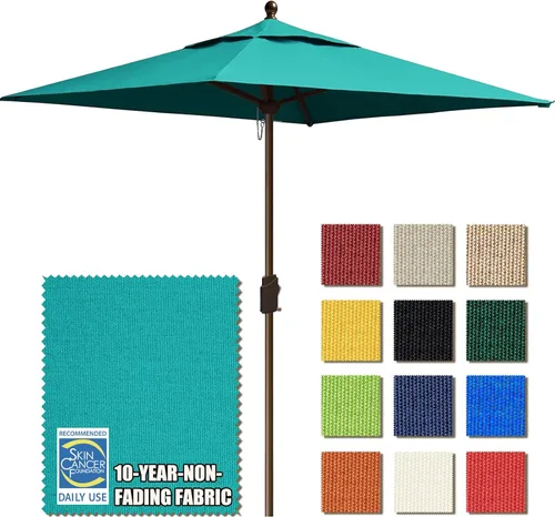 Miniatura 22 de EliteShade USA Sombrilla de Mercado de 9 Pies con Garantía de 10 Años Sin Decoloración, Sombrilla de Patio, Sombrilla de Mesa para Exteriores