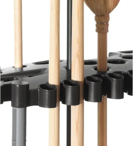Miniatura 2 de Rubbermaid Estante de plástico para herramientas de esquina de garaje, fácil de montar, organiza hasta 30 herramientas de mango