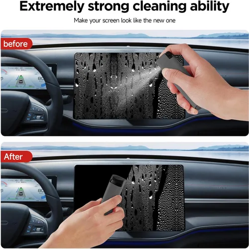 Miniatura 2 de YTT Limpiador de pantalla, todo en uno spray y paño limpiador, con carcasa protectora transparente para todas las pantallas de teléfonos, portátiles