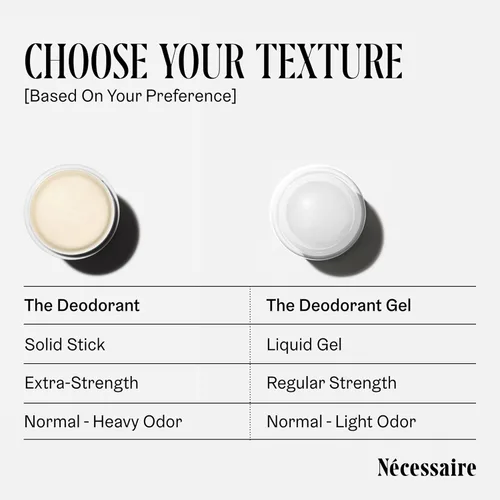 Miniatura 5 de Nécessaire The Deodorant - Sin fragancia, desodorante natural sin aluminio para mujeres y hombres. Tratamiento extra fuerte con ácido mandélico.