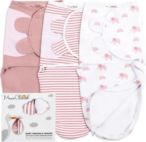 Miniatura 34 de Mama Cheetah Saco de envolver para bebés prematuros, saco de dormir orgánico para bebés prematuros, manta para envolver prematuros, envolturas