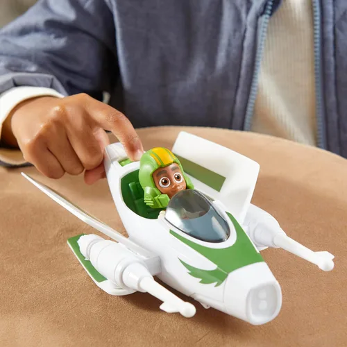 Miniatura 9 de Star Wars: Young Jedi Adventures Jedi Pilot Kai Brightstar, figura de acción a escala de 4 pulgadas, juguetes, juguetes preescolares para niños