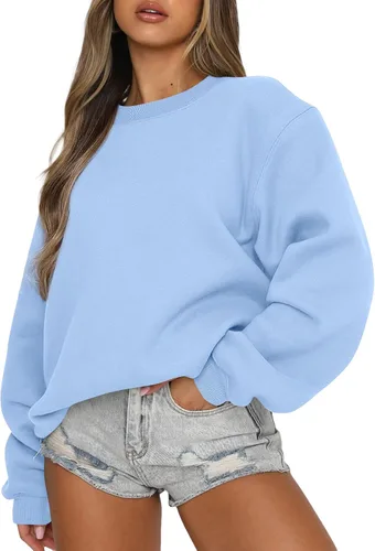 Miniatura 66 de EFAN Sudaderas de gran tamaño con cuello redondo Y2K para mujer, sudaderas con capucha para otoño, moda 2025, ropa para adolescentes y niñas, lindo