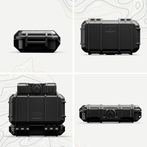 Miniatura 2 de Evergreen 56 ToughBox - Caja Protectora EDC Dry Box fabricada en Estados Unidos para la organización de cámaras, teléfonos, camping, pesca, Negro