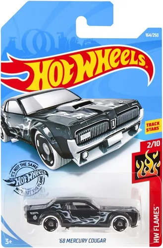 Miniatura 4 de Hot Wheels 2019 Hw Flames '68 Mercury Cougar, 164/250 Negro