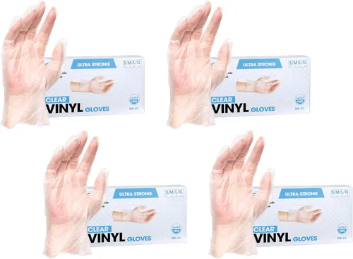 Miniatura 14 de ForPro Disposable Vinyl Gloves, Industrial Grade, Powder & Latex Free, Non-Sterile, Food Safe, 2.75 Mil Palm, 3.9 Mil Fingers Negro