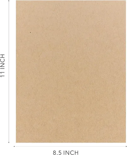 Miniatura 4 de Papel grueso de cartulina Kraft, 50 hojas, 8.5 x 11 pulgadas, peso pesado, 92 libras, cartulina para manualidades y fabricación de tarjetas