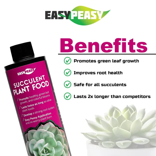 Miniatura 4 de Alimento para plantas suculentas y cactus, mezcla específica de nutrientes para cactus en maceta, jade, aloe vera y todas las demás plantas