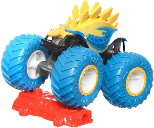 Miniatura 2 de Hot Wheels Monster Trucks Motosaurus (amarillo/azul)