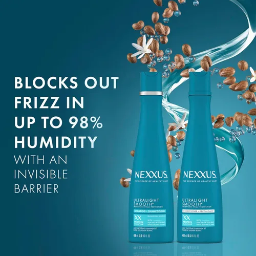 Miniatura 3 de Nexxus Champú y acondicionador ultraligero para cabello seco y encrespado, tratamiento suave para bloquear el encrespamiento, 13.5 onzas