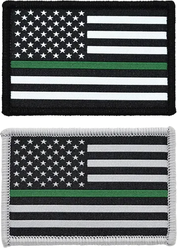 Miniatura 8 de Great 1 Thin Blue Line - Parches de bandera de Estados Unidos, aplicación de la ley y policía, apliques tácticos de gancho y bucle para sombreros