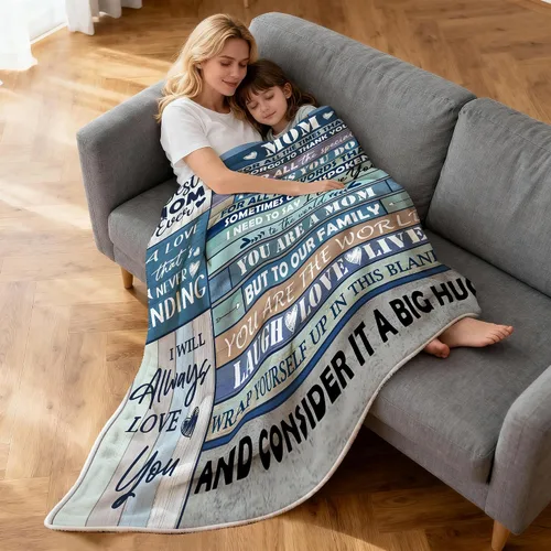 Miniatura 3 de Manta de regalo para mamá, regalos para mamá para el Día de la Madre de las hijas, manta suave para mamás, regalo de cumpleaños para mamás