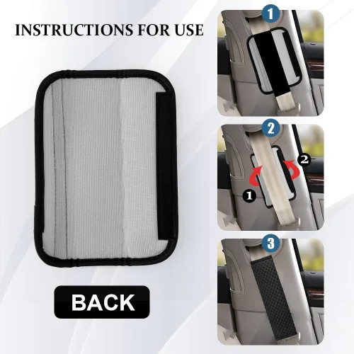 Miniatura 4 de 2 fundas para cinturón de seguridad de automóvil, almohadillas suaves para cinturón de seguridad, fundas para el cuello, protector de correa