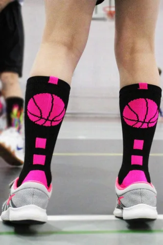Miniatura 6 de Calcetines de baloncesto para niños, niñas, hombres, mujeres, calcetines atléticos, tallas para jóvenes y adultos, fabricados en los Estados Unidos