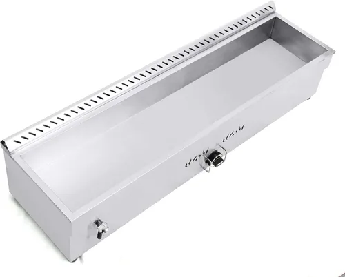 Miniatura 4 de INTBUYING Calentador de sopa de alimentos de propano comercial Bain-Marie Buffet Calentador de alimentos de comedor Buffet Calentador de vapor 110V